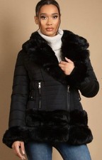 New Women Black Fitted Quilted