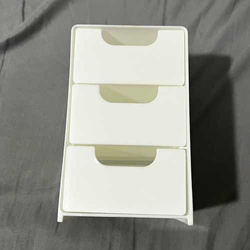 White plastic drawer - plastic, 3