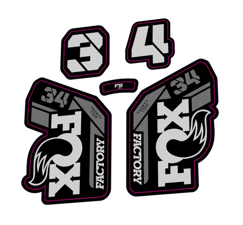 Fox factory fork decal - 34,