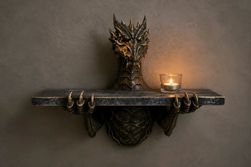 Dragon wall shelf - dragon, the