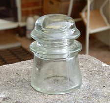 lovely old glass pylon insulator
