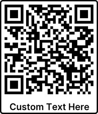 3D printed custom QR code