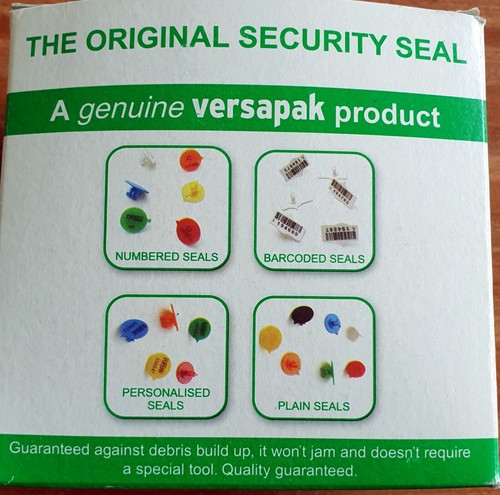 Versapac button security seals - security,