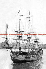 F015970 Model of HMS Centurion 1702 Arrival On The River Tyne From Berwick Commi