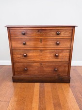 Small victorian mahogany chest - victorian,