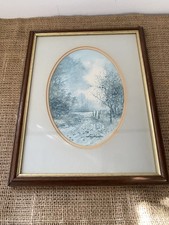 Vintage Lithograph Print Quiet