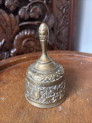 Vintage brass altar - brass, bell