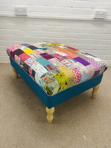 Hand made large footstool - hand, in