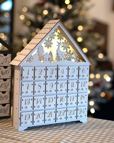 Christmas wooden advent - wooden,