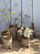 Antique Stoneware Salt Glazed Pots