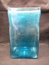 blue bubble glass Rectangular