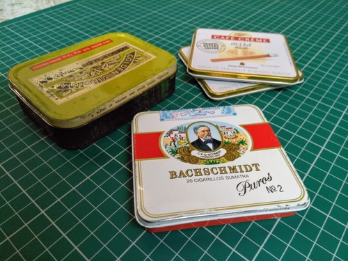 Vintage tobacco cigar tins - vintage,