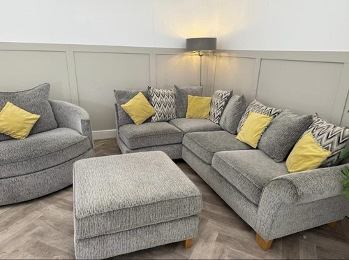 Grey shape cuddle chair - grey, and