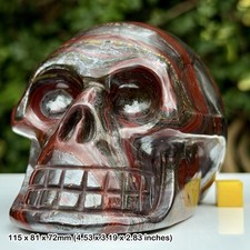 Red Tiger Iron Skull 4.25 inch