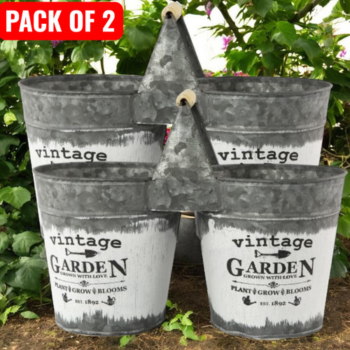 Rustic double tin - rustic, garden