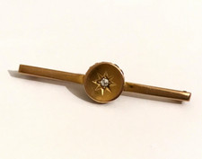 9ct & 15ct Gold Diamond Brooch