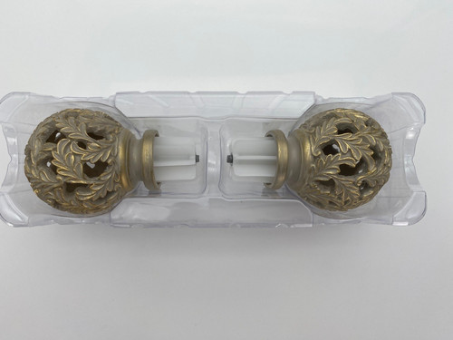 Curtain pole 35mm - , finials