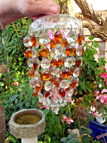 Antique crystal chandelier - crystal,
