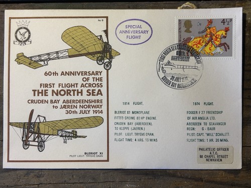 1974 first flight across the - flight,
