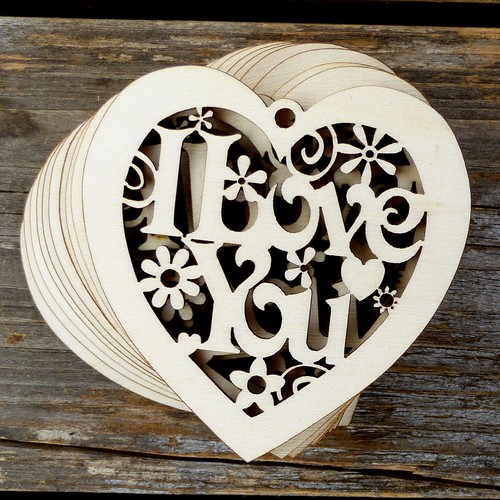 10x wooden love you - i,
