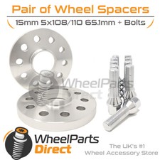 Wheel Spacers (2) & Bolts 15mm