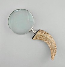 9934570 Large Magnifying Glass With Horn Handle D12.5Cm, L30.5Cm