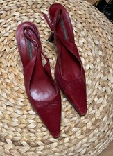 Fantastic dark red Pied A Terre kitten heels shoes UK 5.5 EU 38.5 sexy stunning