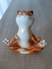 Meditating Yoga Orange Cat
