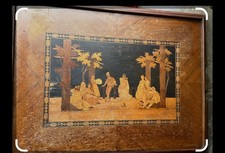 19TH INLAID HARDWOOD MARQUETRY