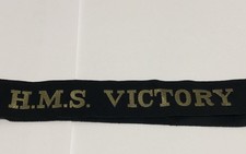 HMS Victory - Genuine Used Royal Navy Cap Ribbon -