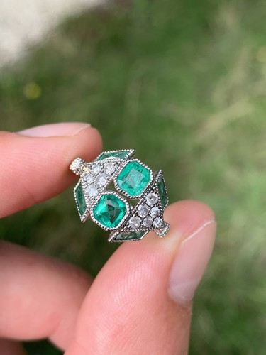 Platinum colombian emerald - emerald, &
