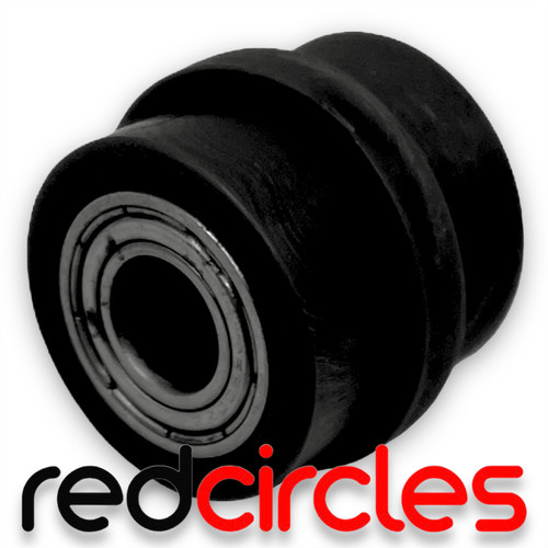 Black 10mm ridged - black, dirt