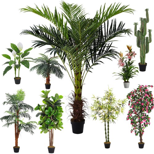 Artificial palm tree pot - palm, in