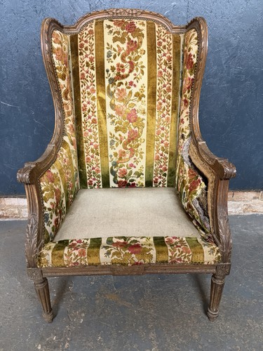 Antique french wingback - antique,