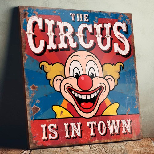 Circus town sign - circus, is