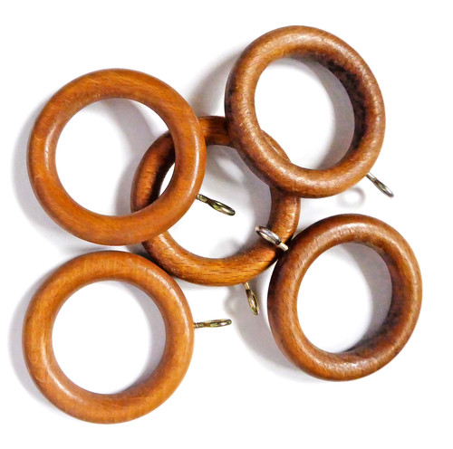 Wooden curtain pole - curtain, &