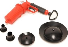 Rothenberger Compressed Air Drain Cleaner – 4 Adapters, 3 bar, Safe Valve, Bathr