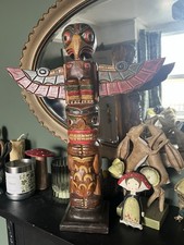 HAND CARVED  WOOD PAINTED