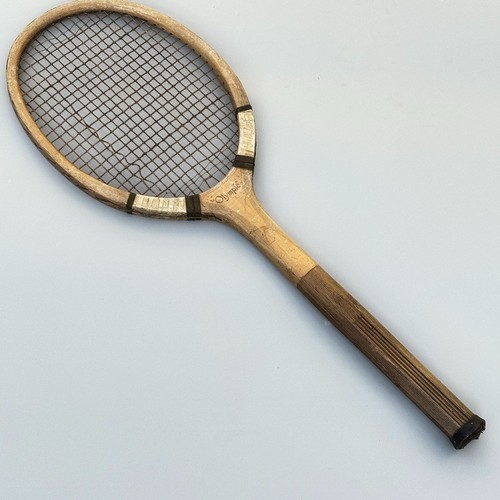 Antique tennis racket wooden - tennis,