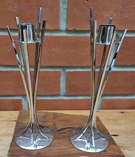 Vintage mcm pair candlesticks - vintage,