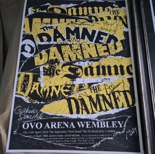 THE DAMNED Signed Poster 50th