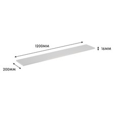 2 Pack Melamine Shelf - White