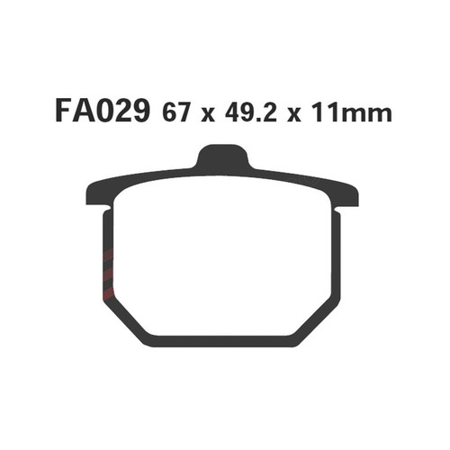 Pair pads ebc fa029 - pair, for