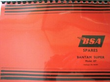 BSA Bantam D7, BANTAM SUPER Spare Parts Manual BP28 00-5079 1964