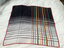 Vintage Italian Silk Geometric Square Scarf