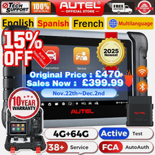 2025 Autel MaxiCOM MK808BT PRO OBD2 Diagnostic Scanner Bidirectional FCA Tool