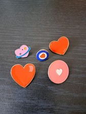 Sale! Set Of 5! Heart Pin