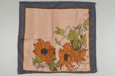 Vintage Jim Thompson - 100% Thai Silk Floral Double Sided Cushion Cover