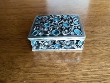 Vintage Metal, Enamel And Blue