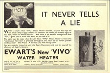 Original 1933 Advert EWART'S